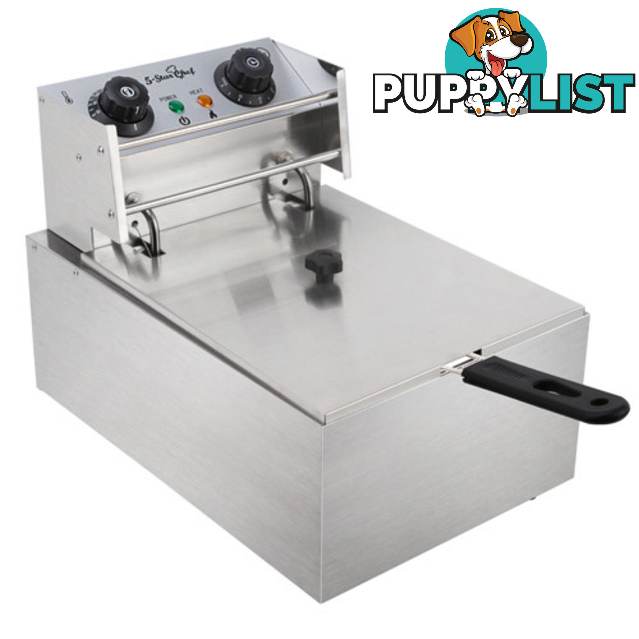 5 Star Chef Deep Fryer w/ Single Basket