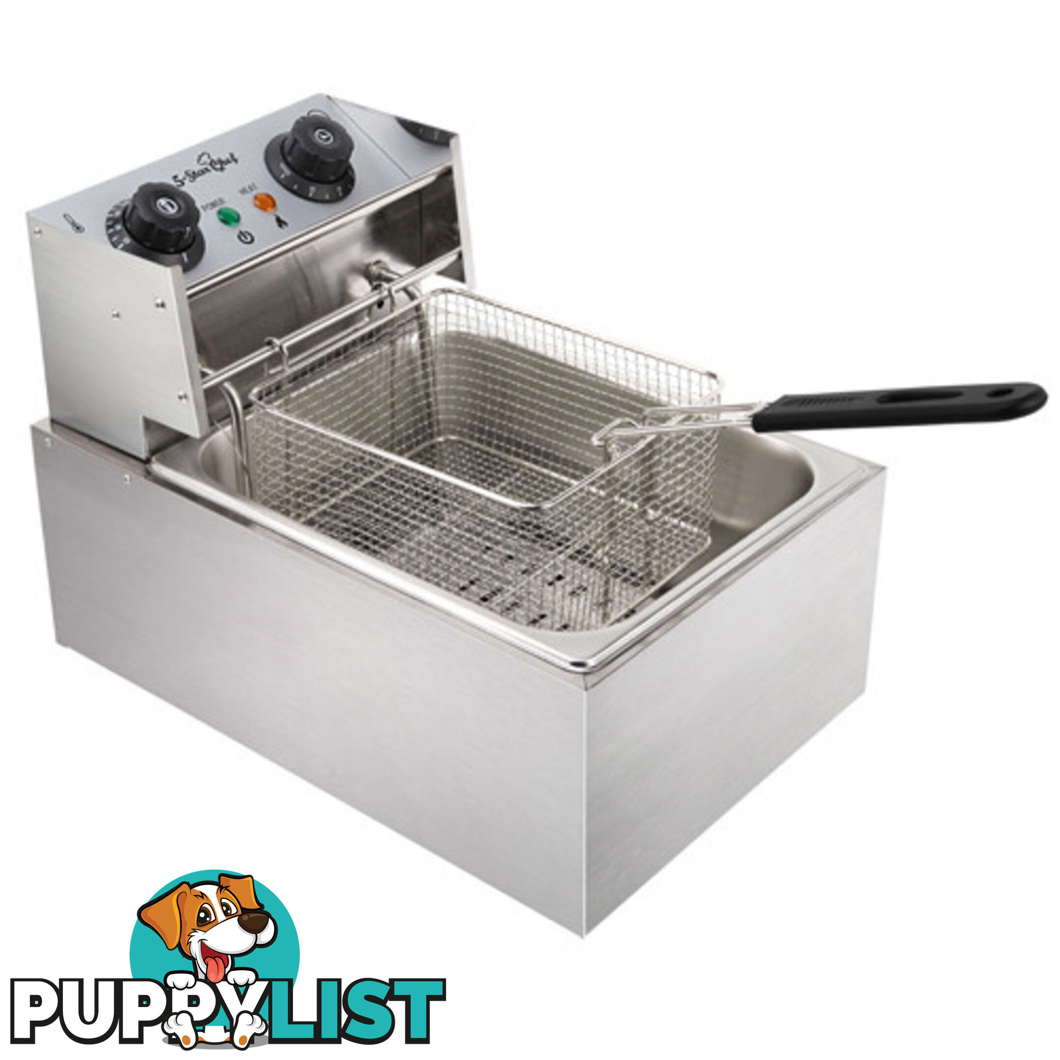 5 Star Chef Deep Fryer w/ Single Basket