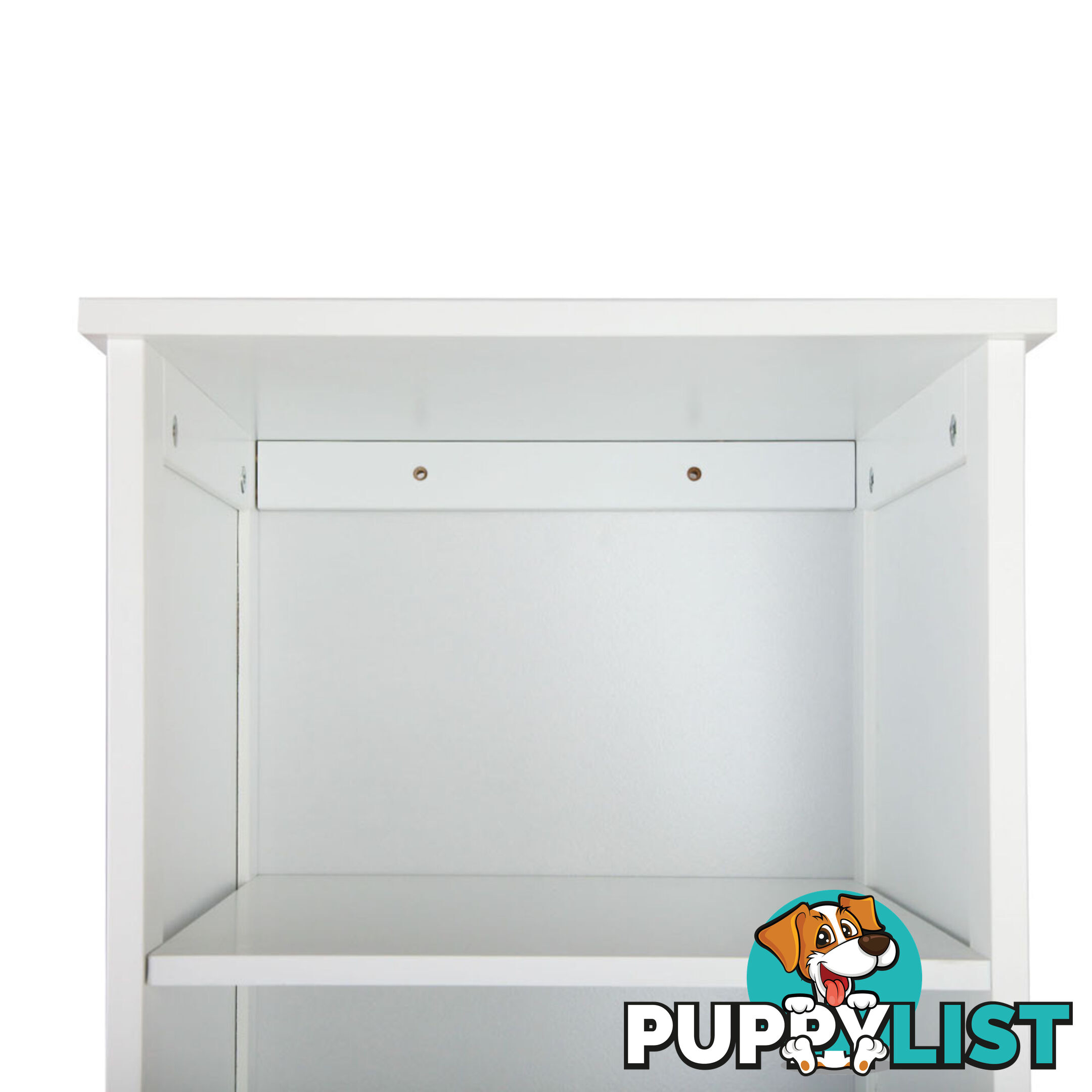 6 Tier Storage Cabinet - White