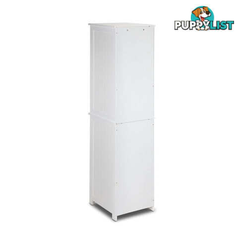 6 Tier Storage Cabinet - White