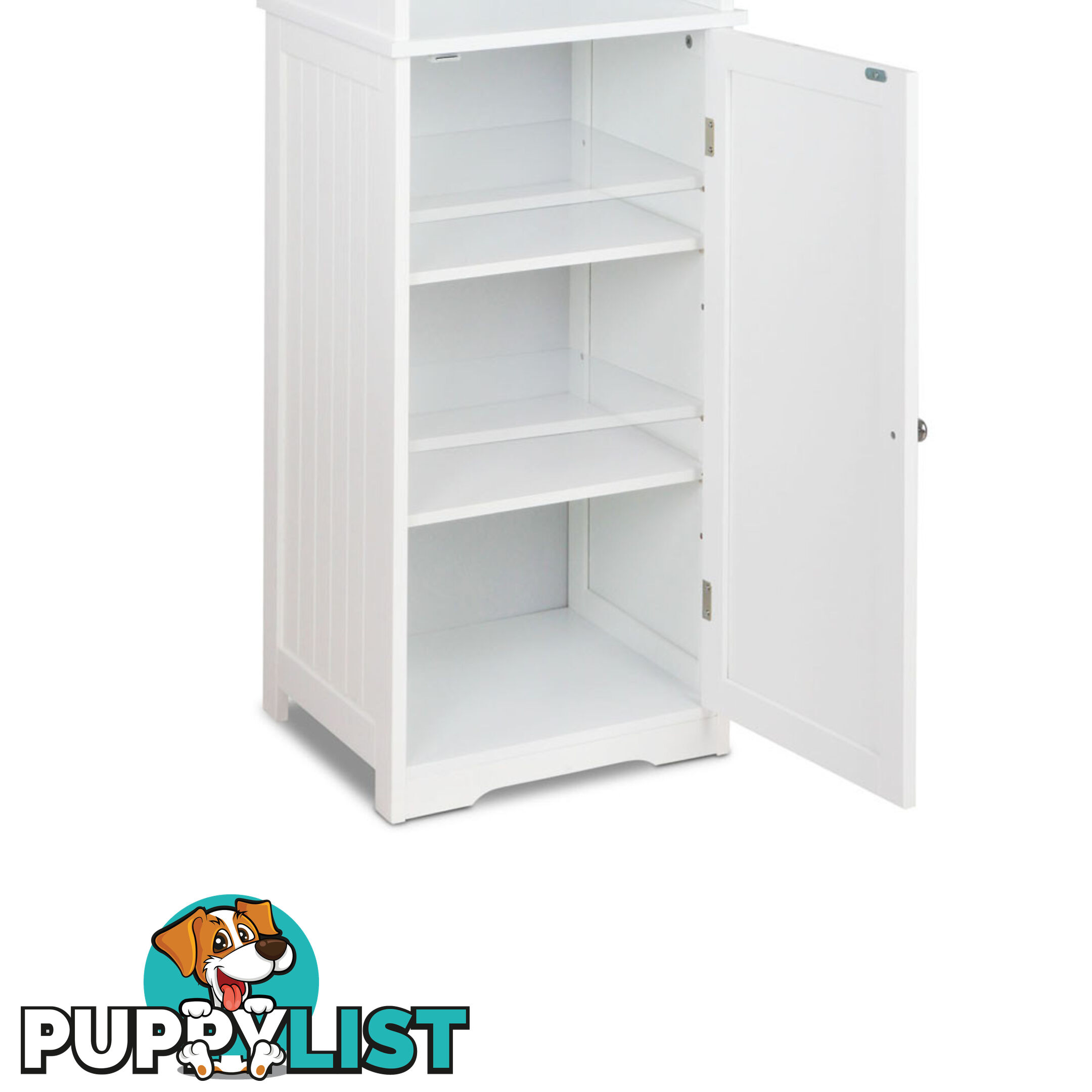 6 Tier Storage Cabinet - White