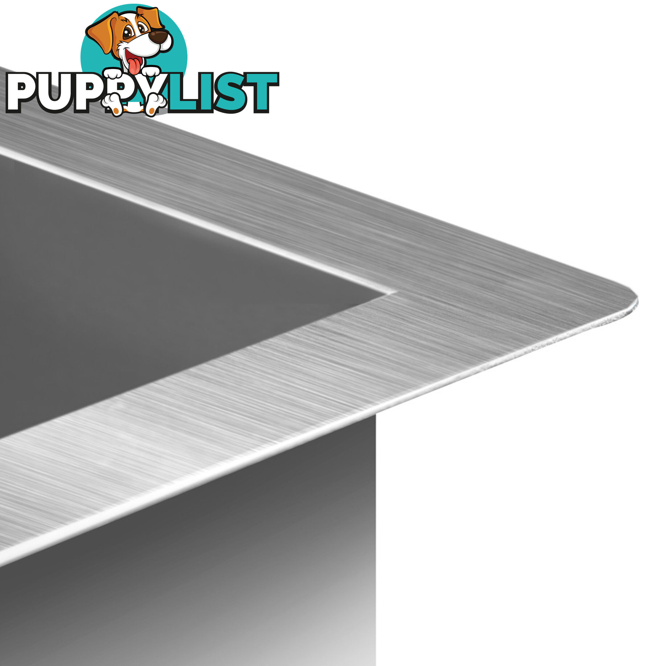 Stainless Steel Kitchen/Laundry Sink w/ Strainer Waste 870x450mm