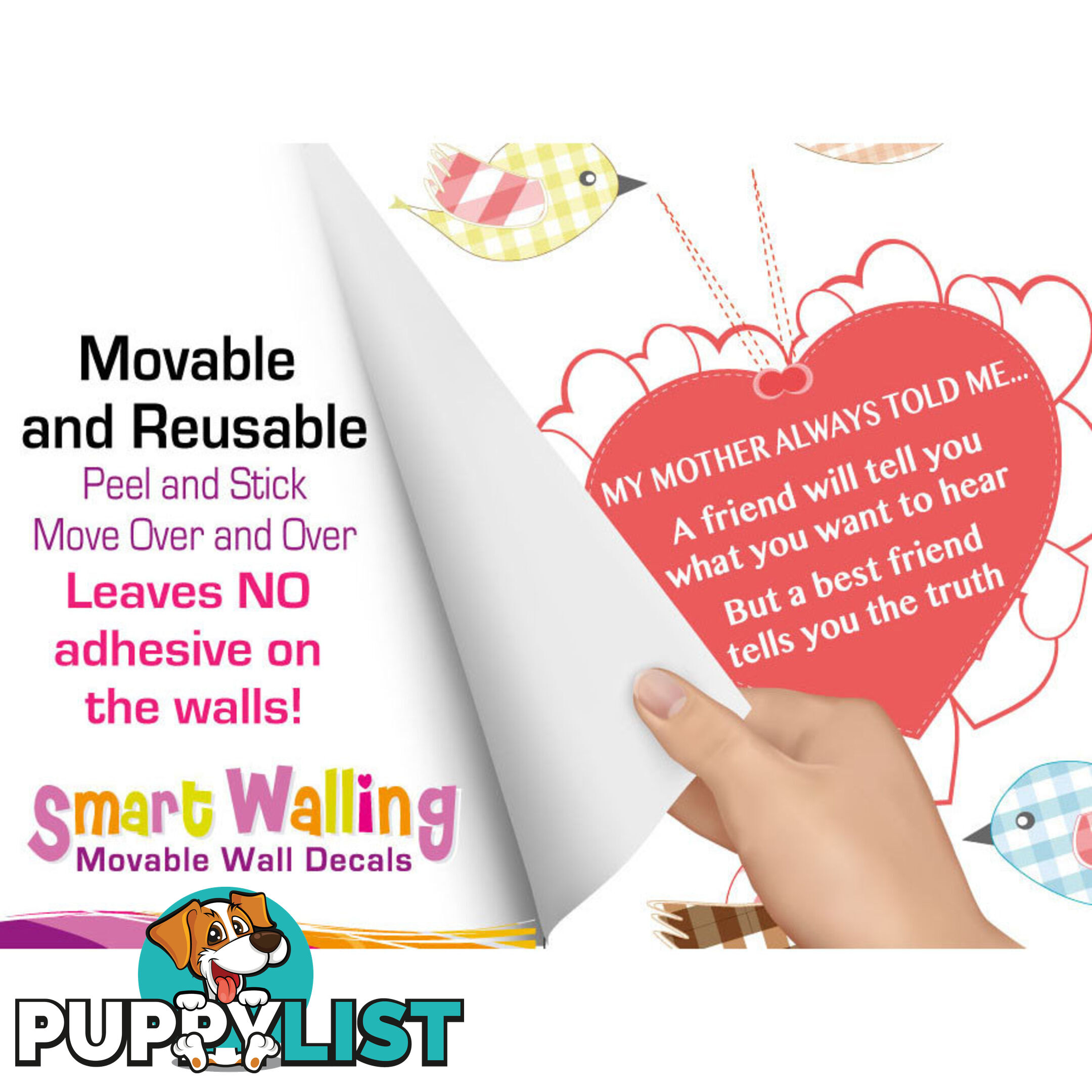 Large Size My Mother Told Me Wall Sticker Quotes - Totally Movable