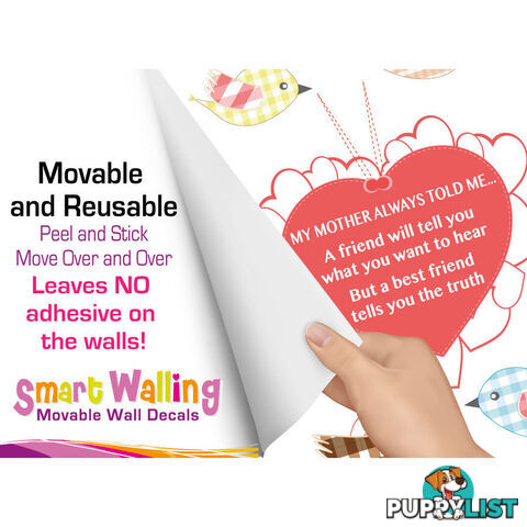 Large Size My Mother Told Me Wall Sticker Quotes - Totally Movable