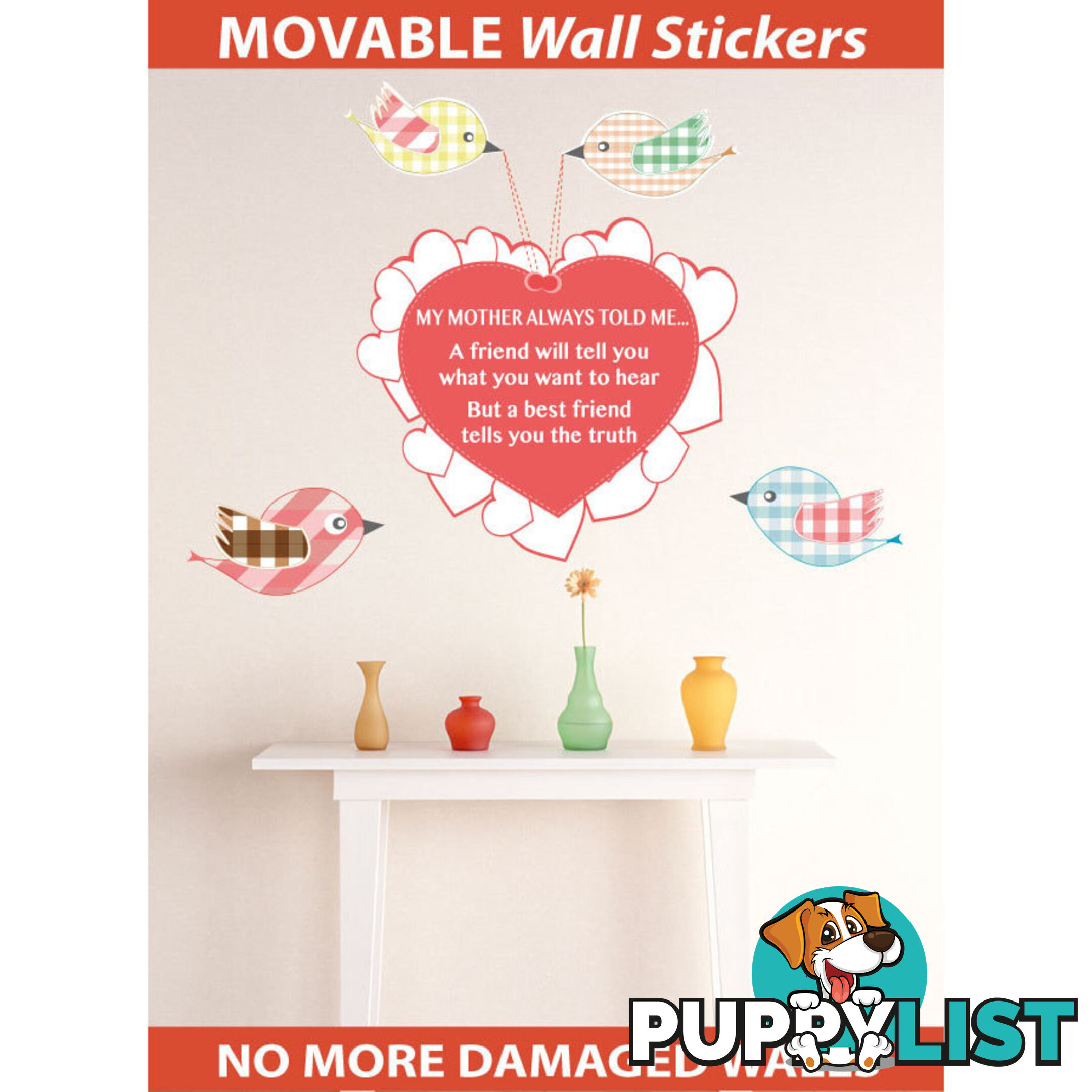 Large Size My Mother Told Me Wall Sticker Quotes - Totally Movable