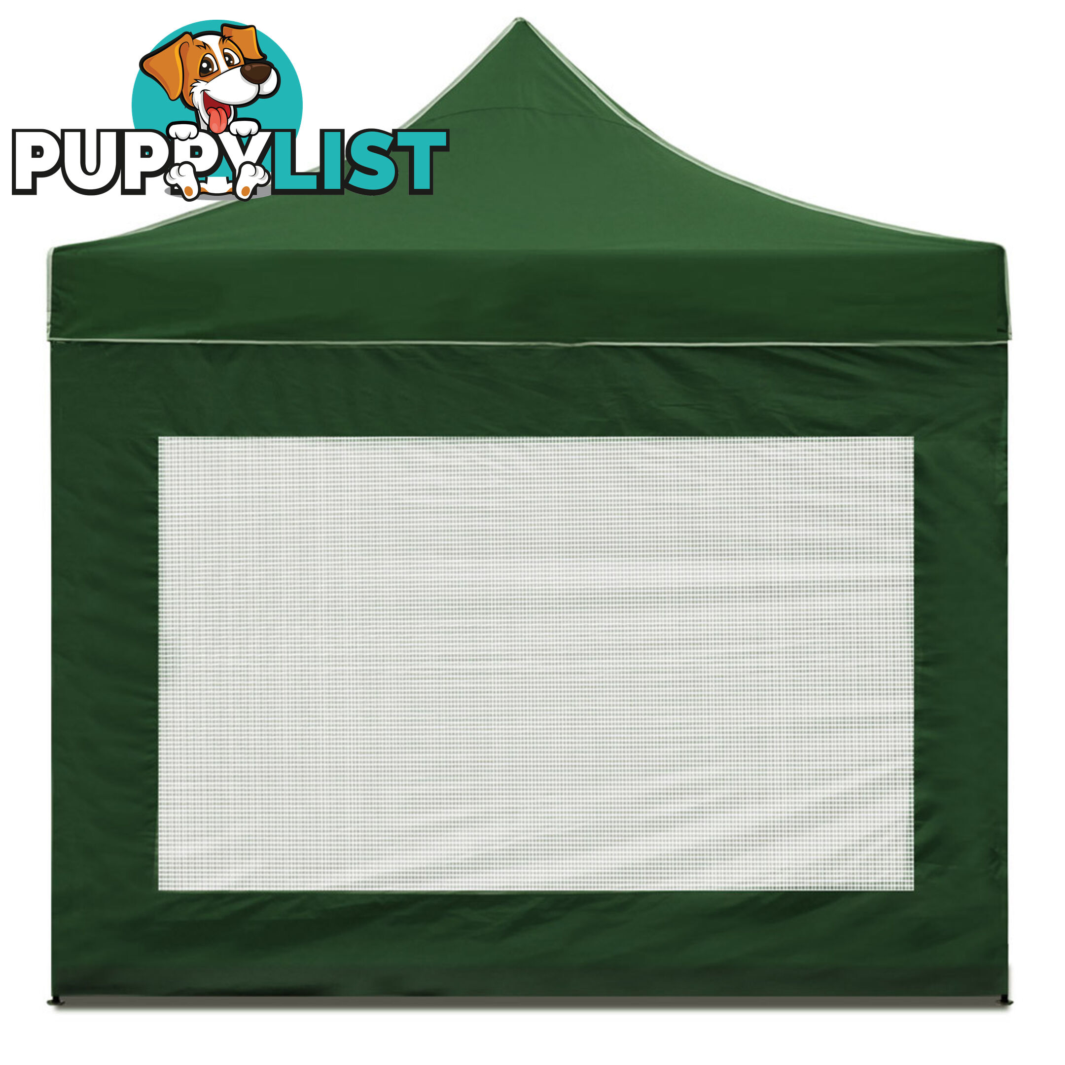 3x3 Pop Up Gazebo Hut with Sandbags Green