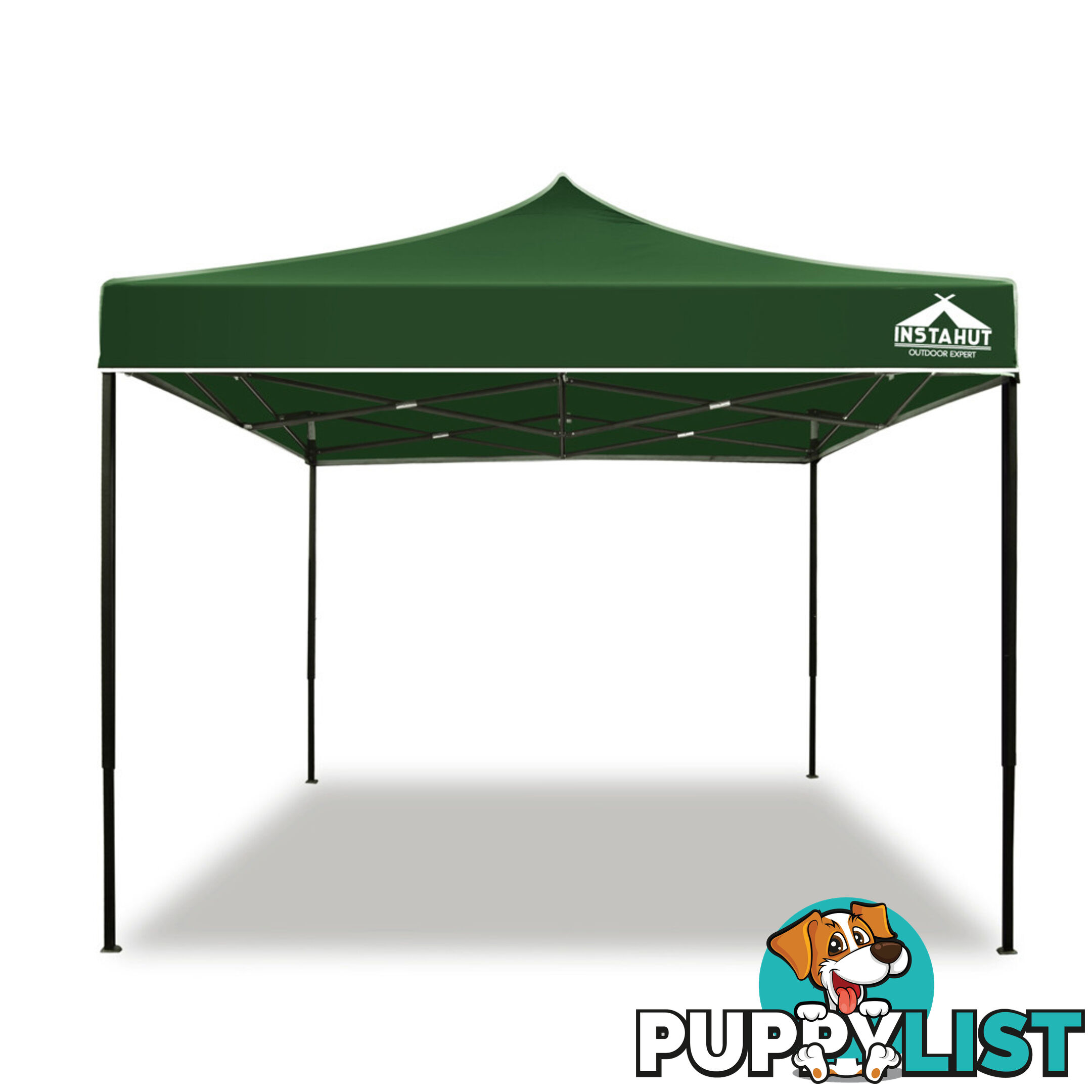 3x3 Pop Up Gazebo Hut with Sandbags Green