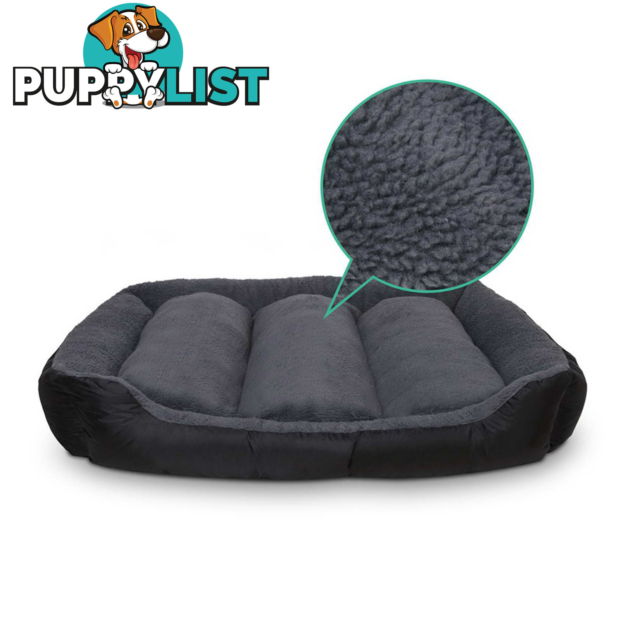 Waterproof Fleece Lined Dog Bed - Small