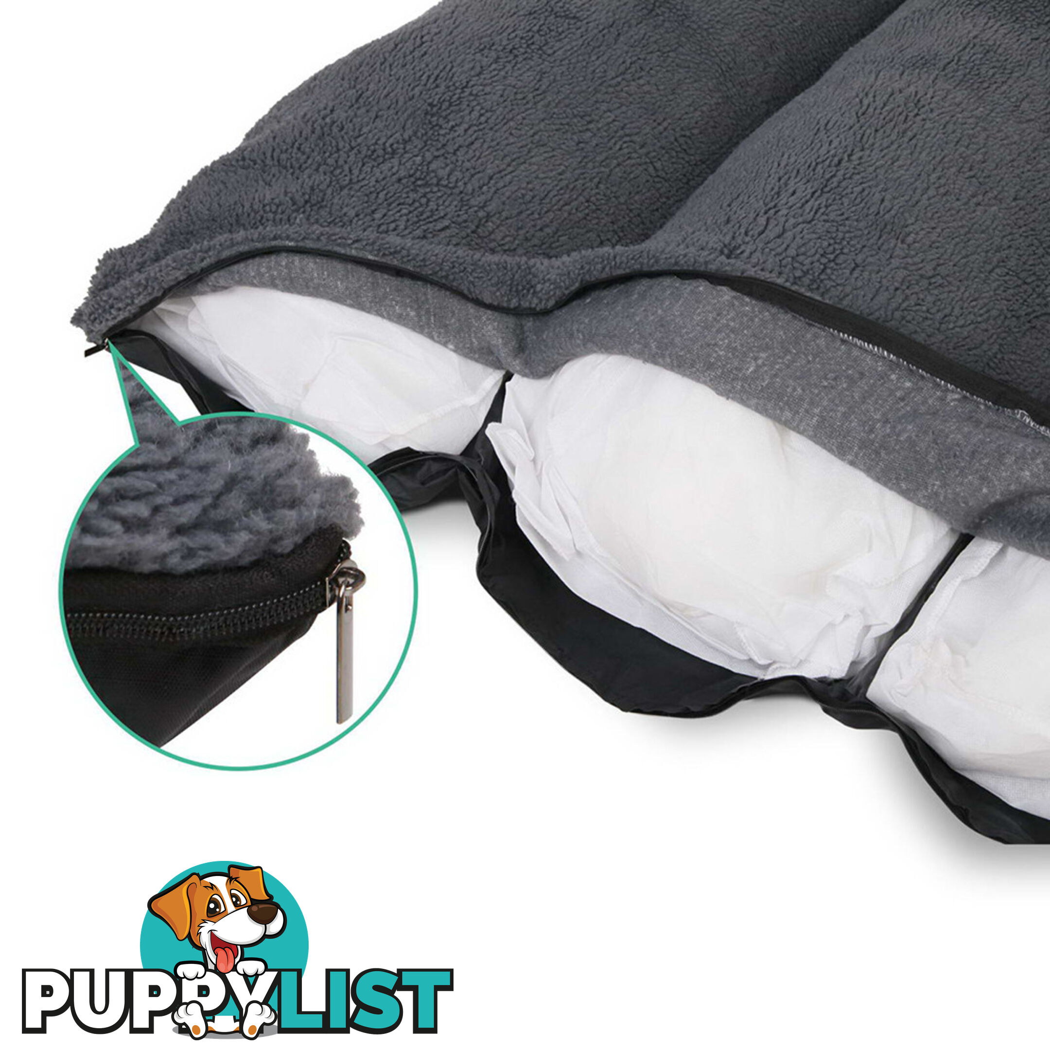 Waterproof Fleece Lined Dog Bed - Small