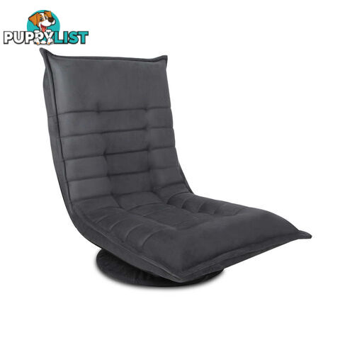 Single Size Lounge Chair with Arms  Grey