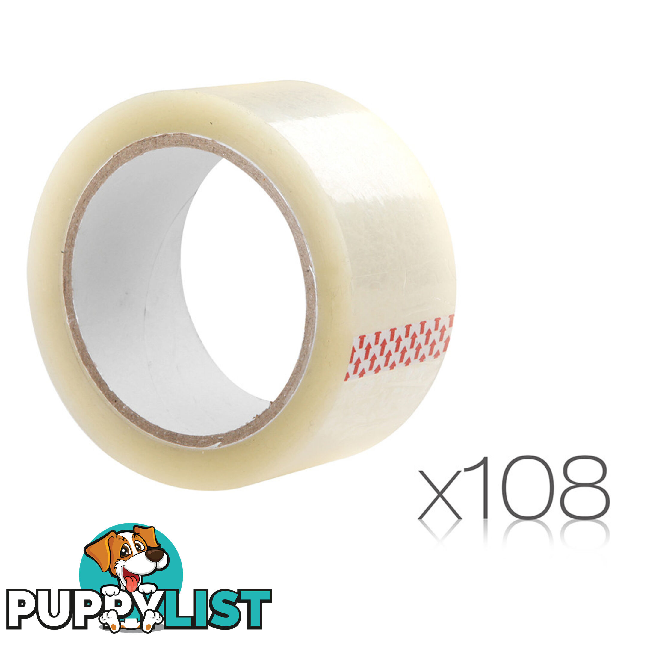 108 Rolls Transparent Packing Tape