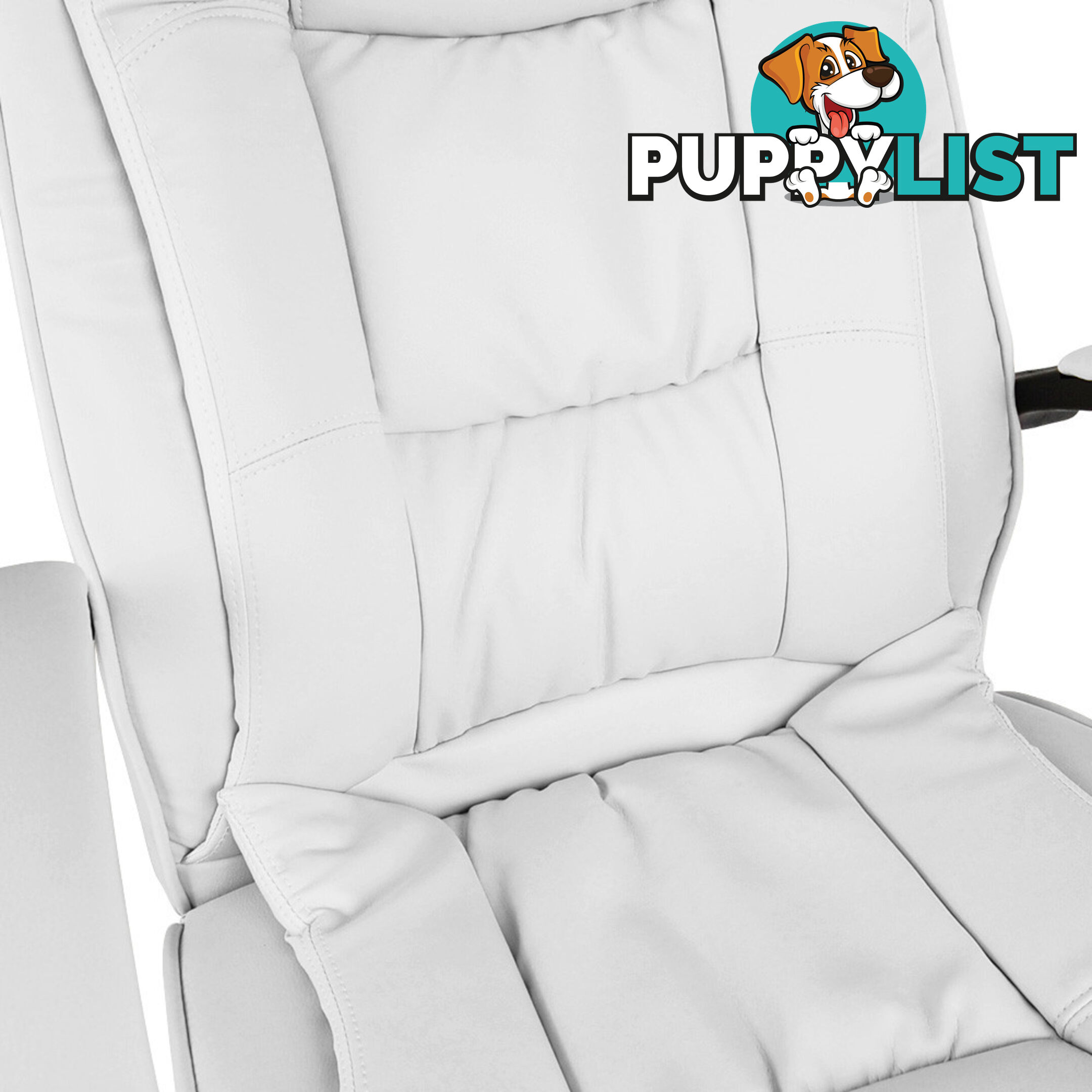 Executive PU Leather Office Computer Chair White