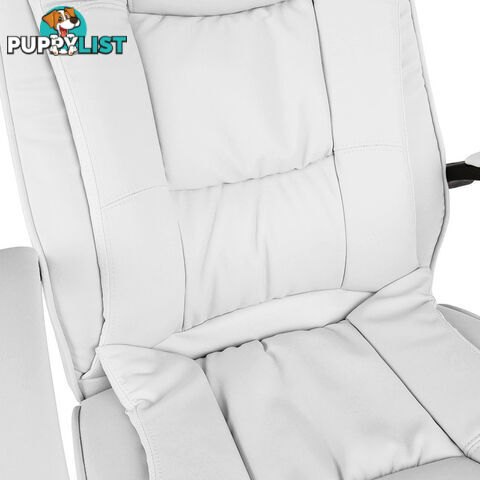 Executive PU Leather Office Computer Chair White