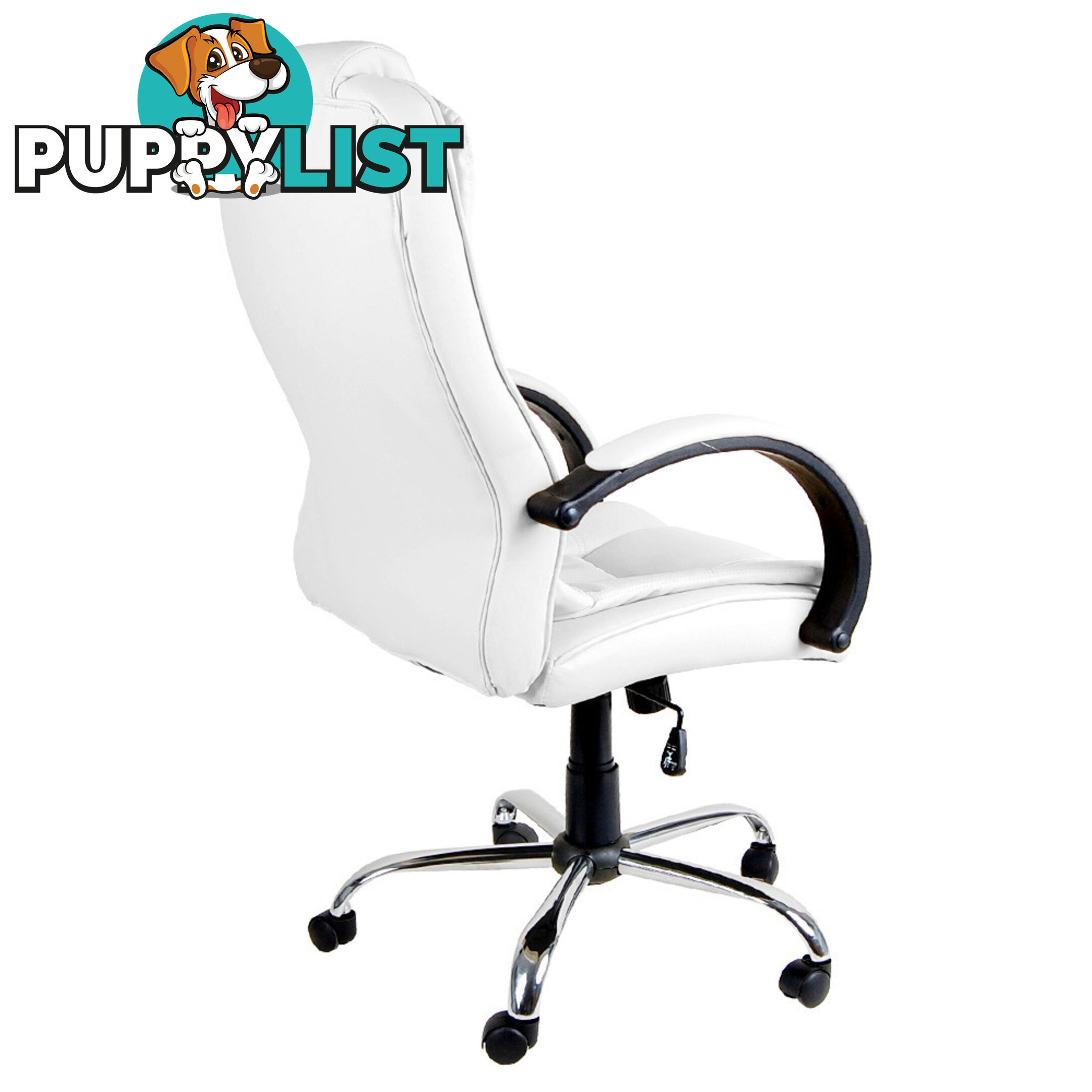 Executive PU Leather Office Computer Chair White