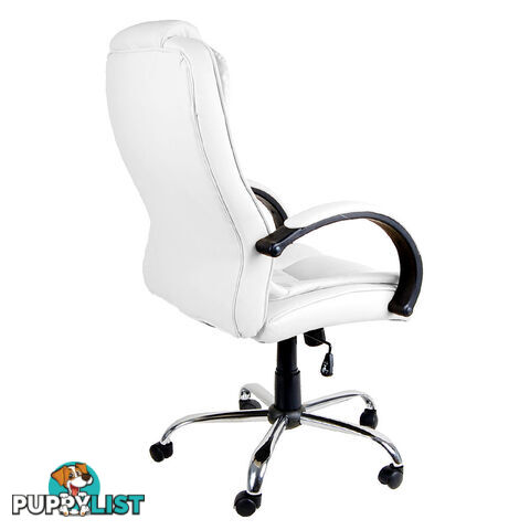 Executive PU Leather Office Computer Chair White