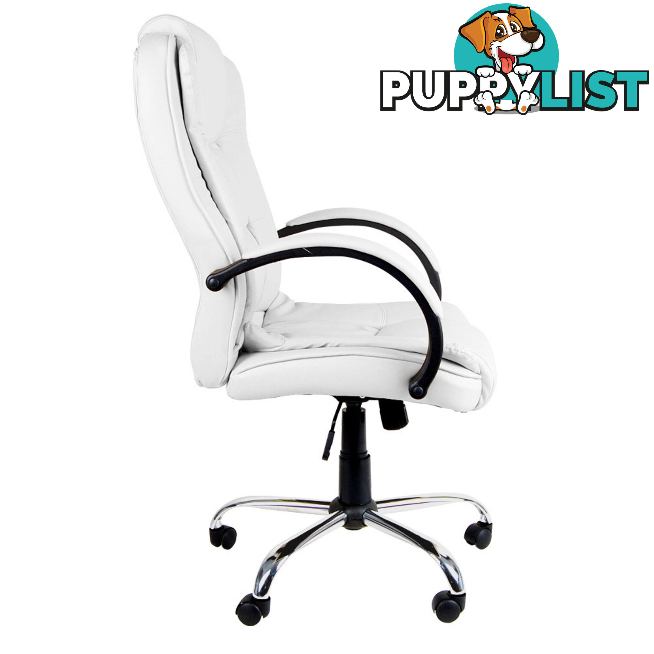 Executive PU Leather Office Computer Chair White