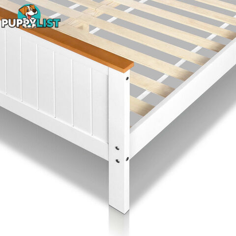 Pine Wood Double Bed Frame