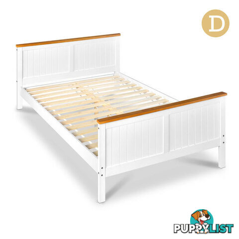 Pine Wood Double Bed Frame