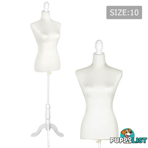 Female Mannequin Cloth Display Tailor Dressmaker White