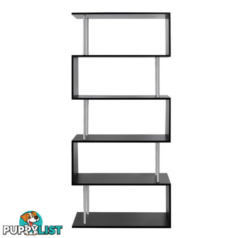 5 Tier Display/Book/Storage Shelf Unit Black