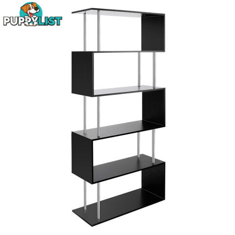 5 Tier Display/Book/Storage Shelf Unit Black