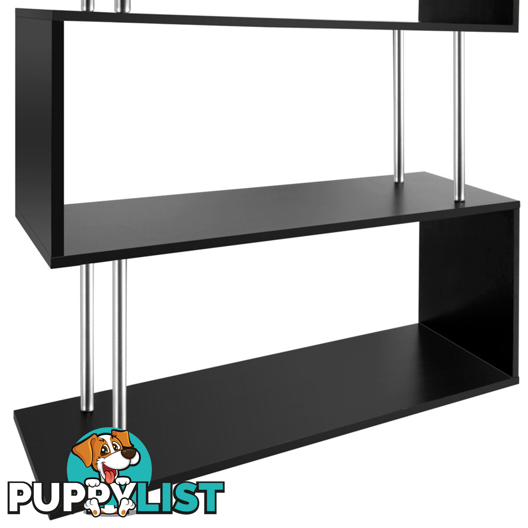 5 Tier Display/Book/Storage Shelf Unit Black