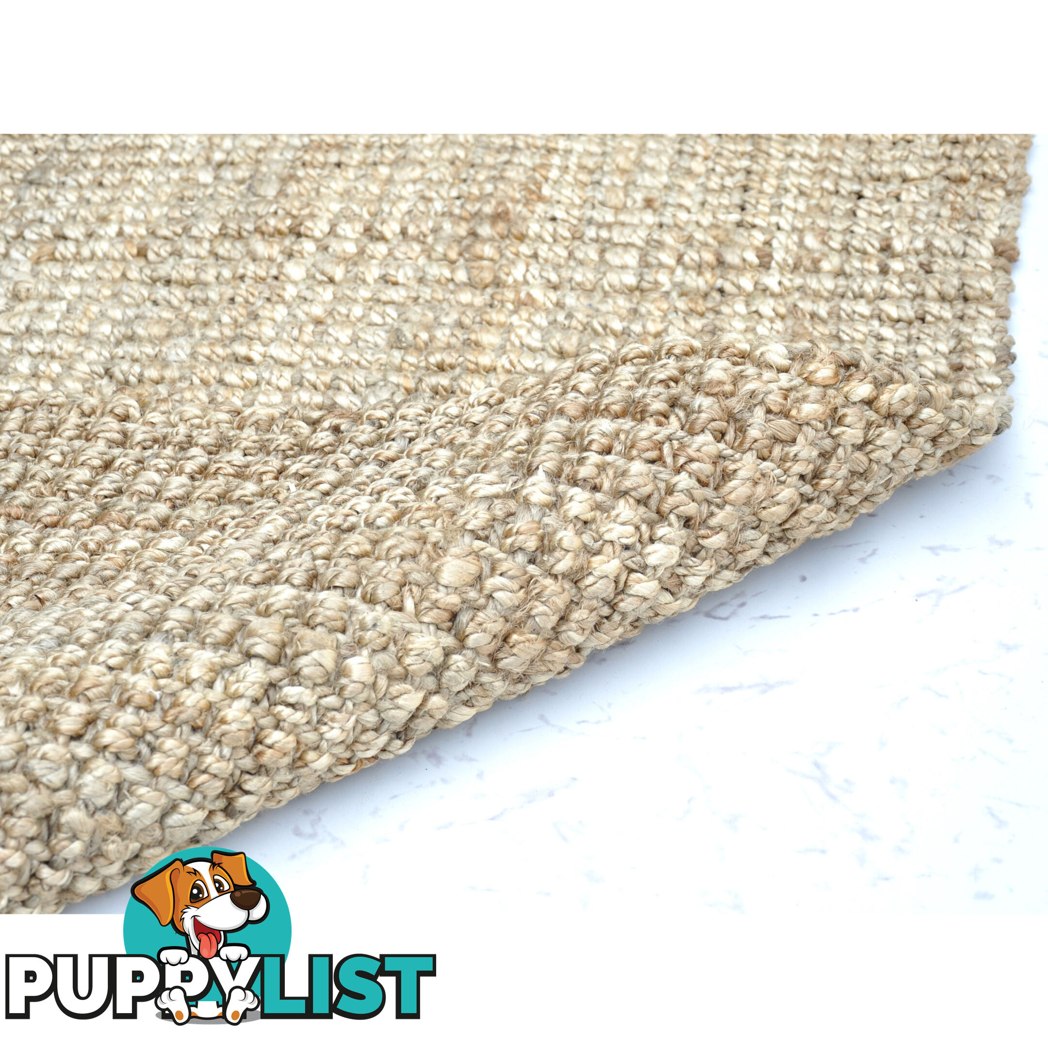 Boculle Thick Jute Rug Natural Jute 190x290cm