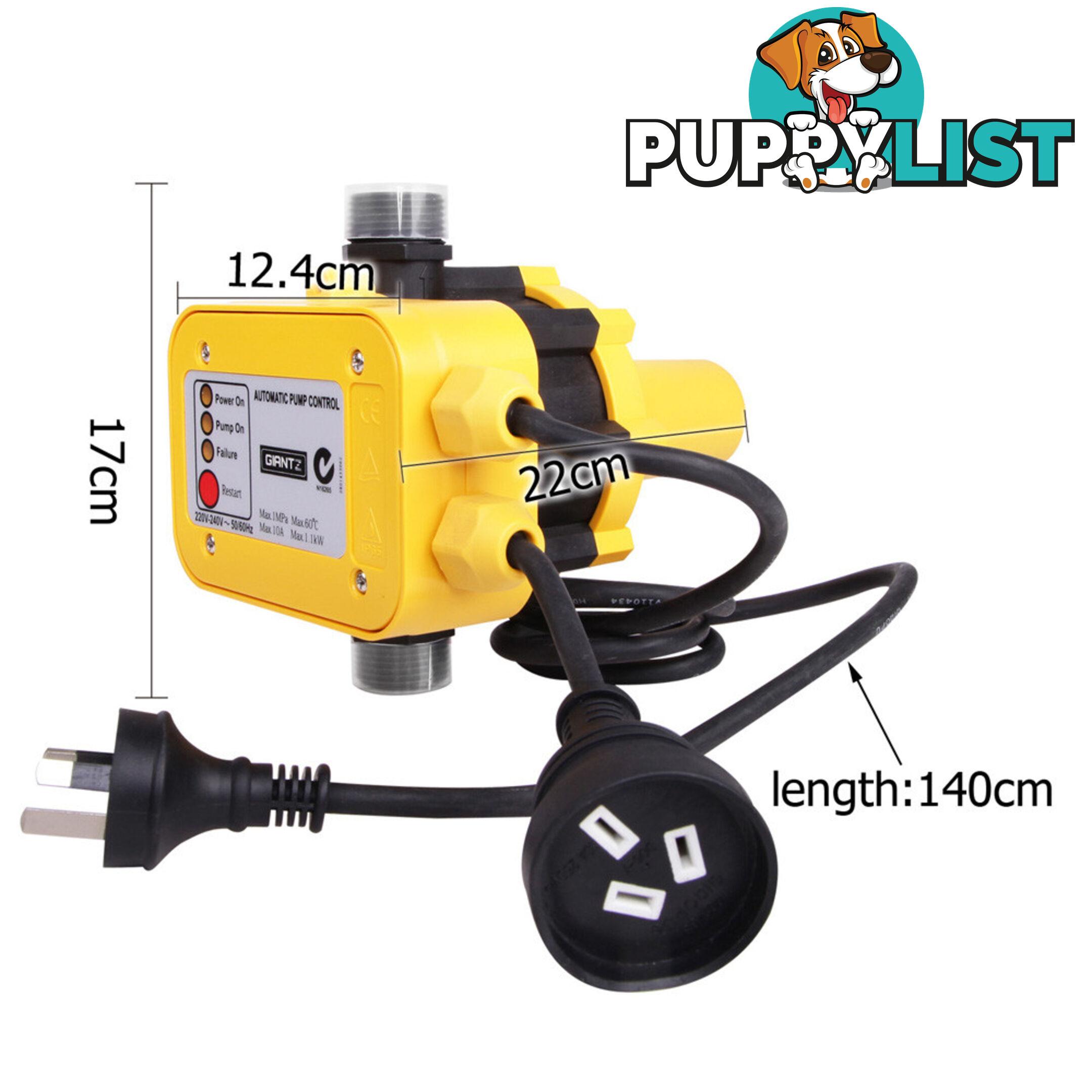 Automatic Pressure Controller Yellow