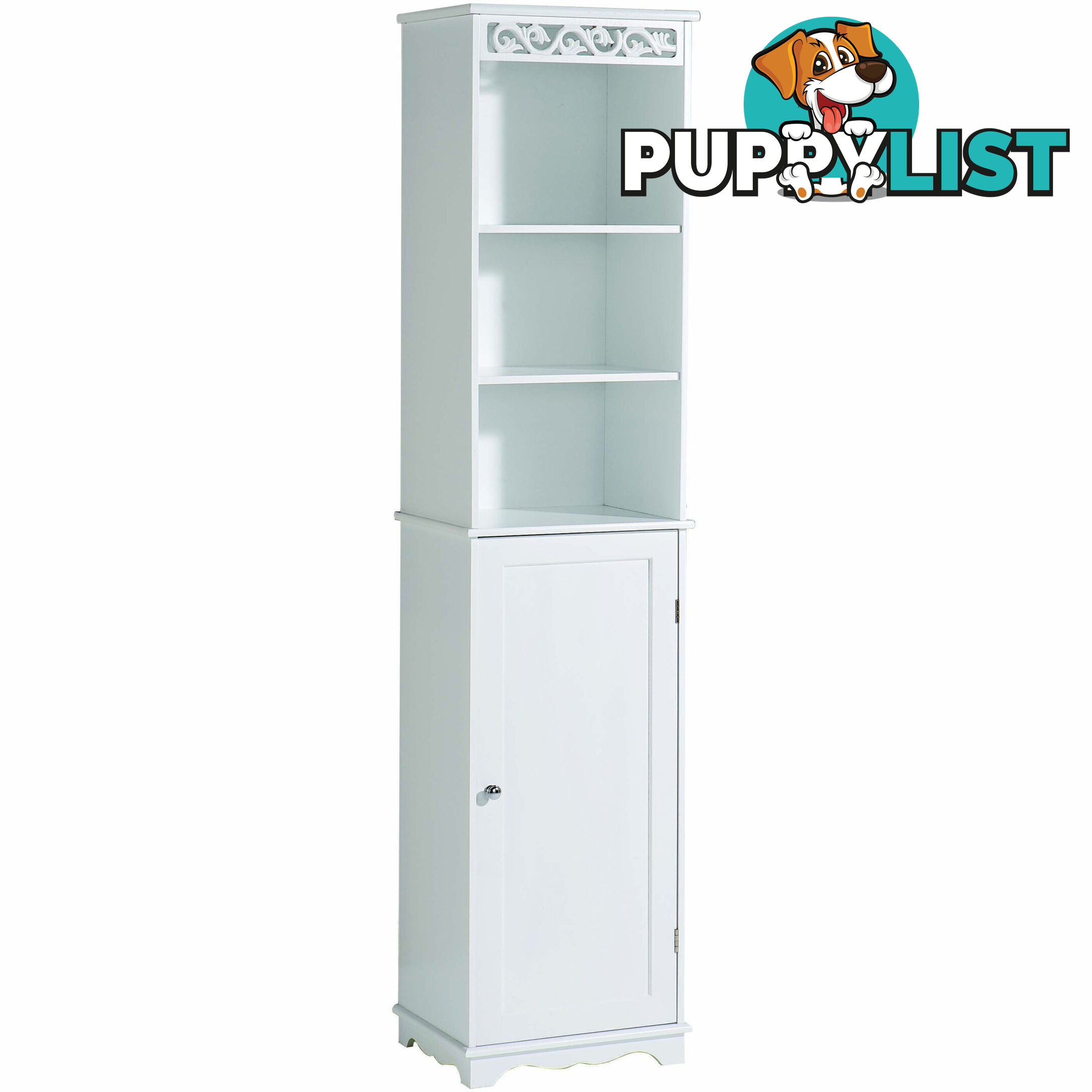 Lure Tall Cupboard in WHITE