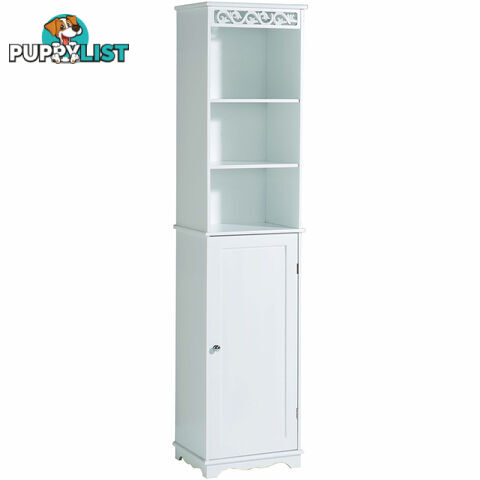 Lure Tall Cupboard in WHITE