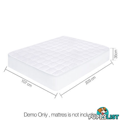 Cotton Cover Mattress Protector  King Single