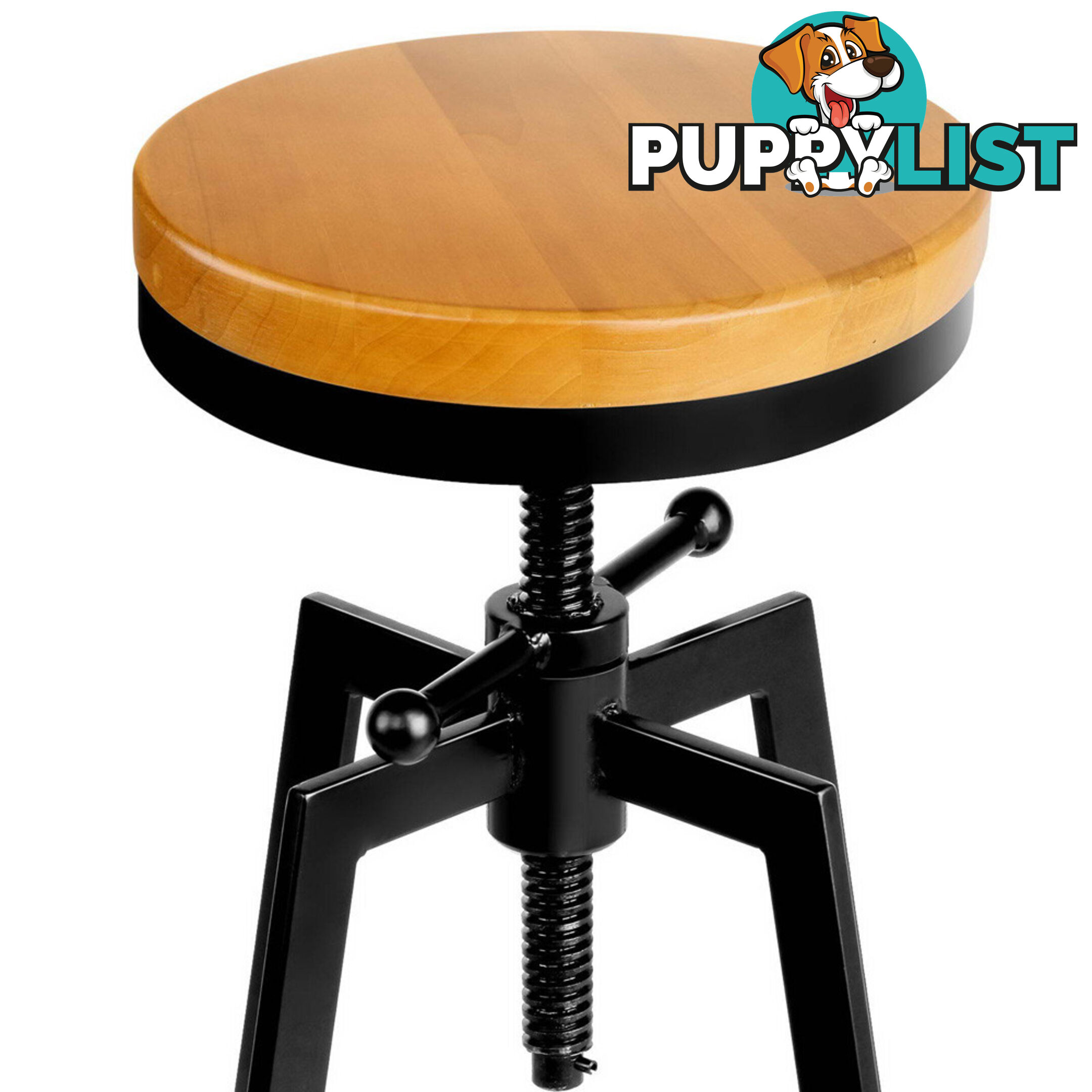 Adjustable Height Industrial Stool