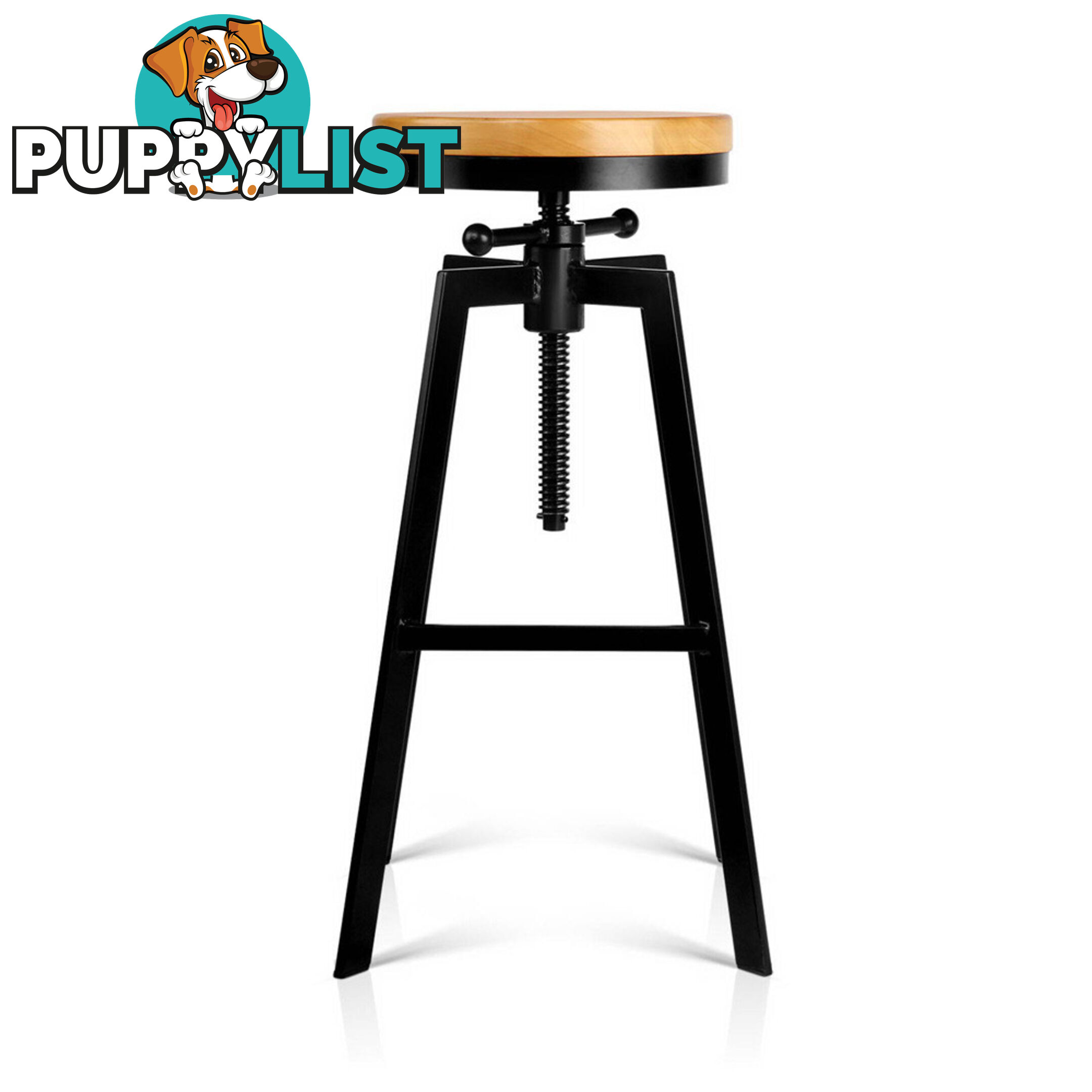 Adjustable Height Industrial Stool