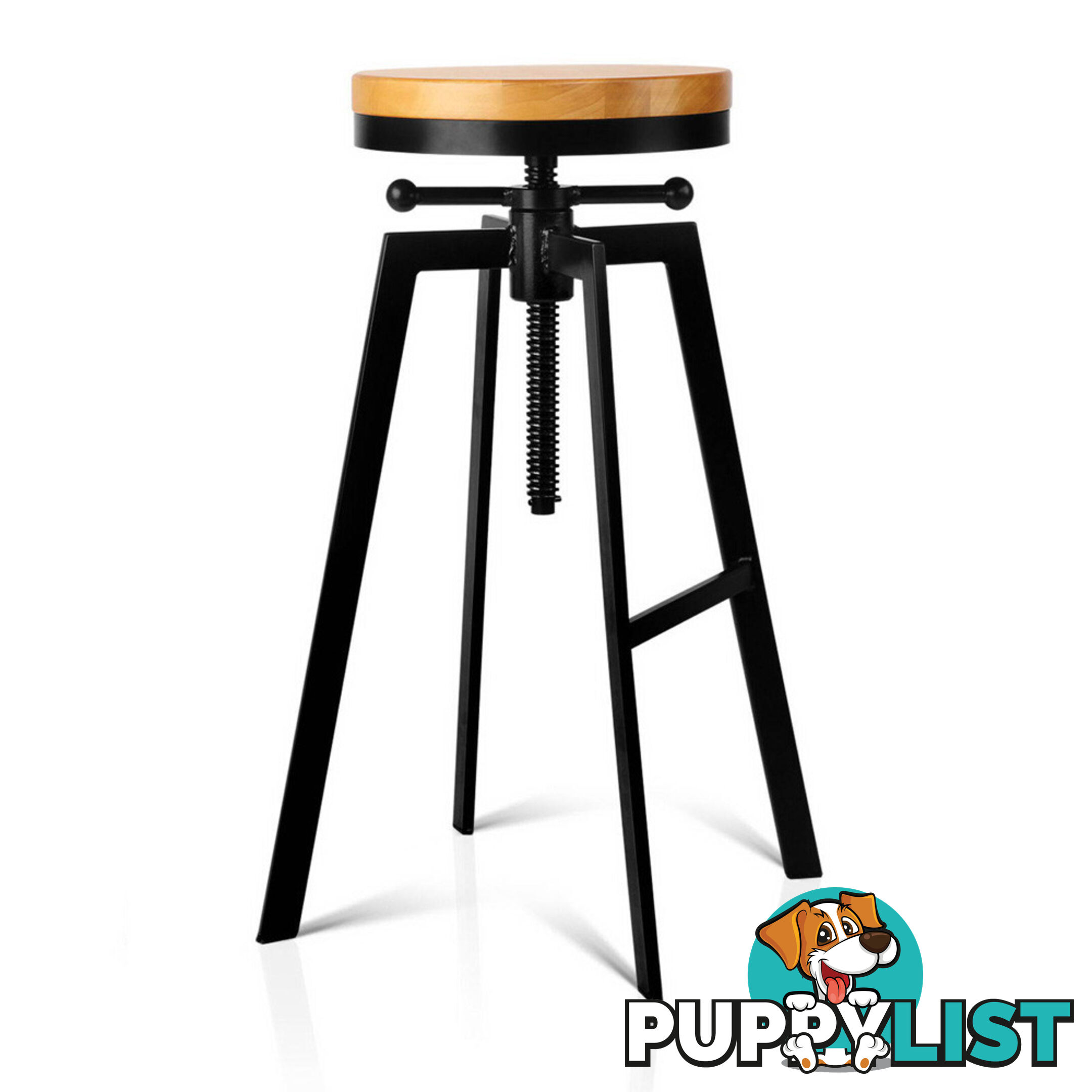 Adjustable Height Industrial Stool