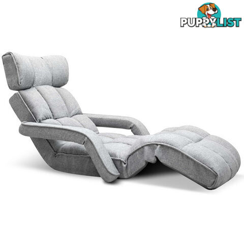 Single Size Lounge Chair with Arms - Charcoal