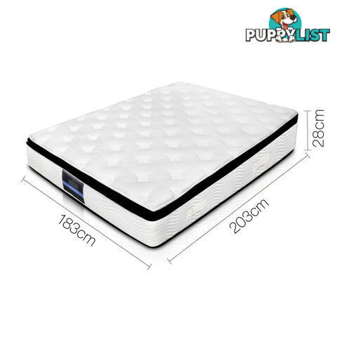 Latex Pillow Top Pocket Spring Mattress King