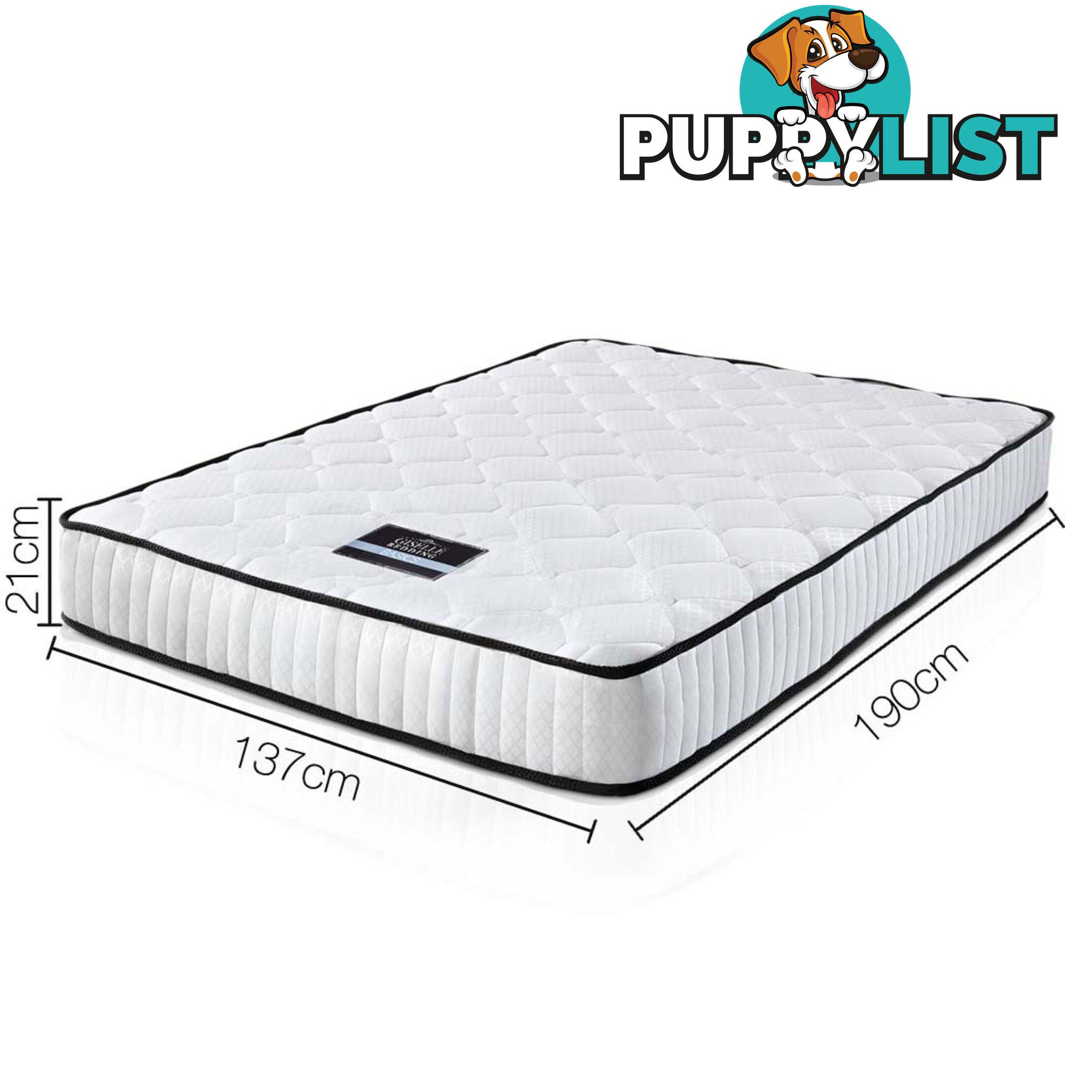 High Density Foam Pocket Spring Mattress 21cm Double