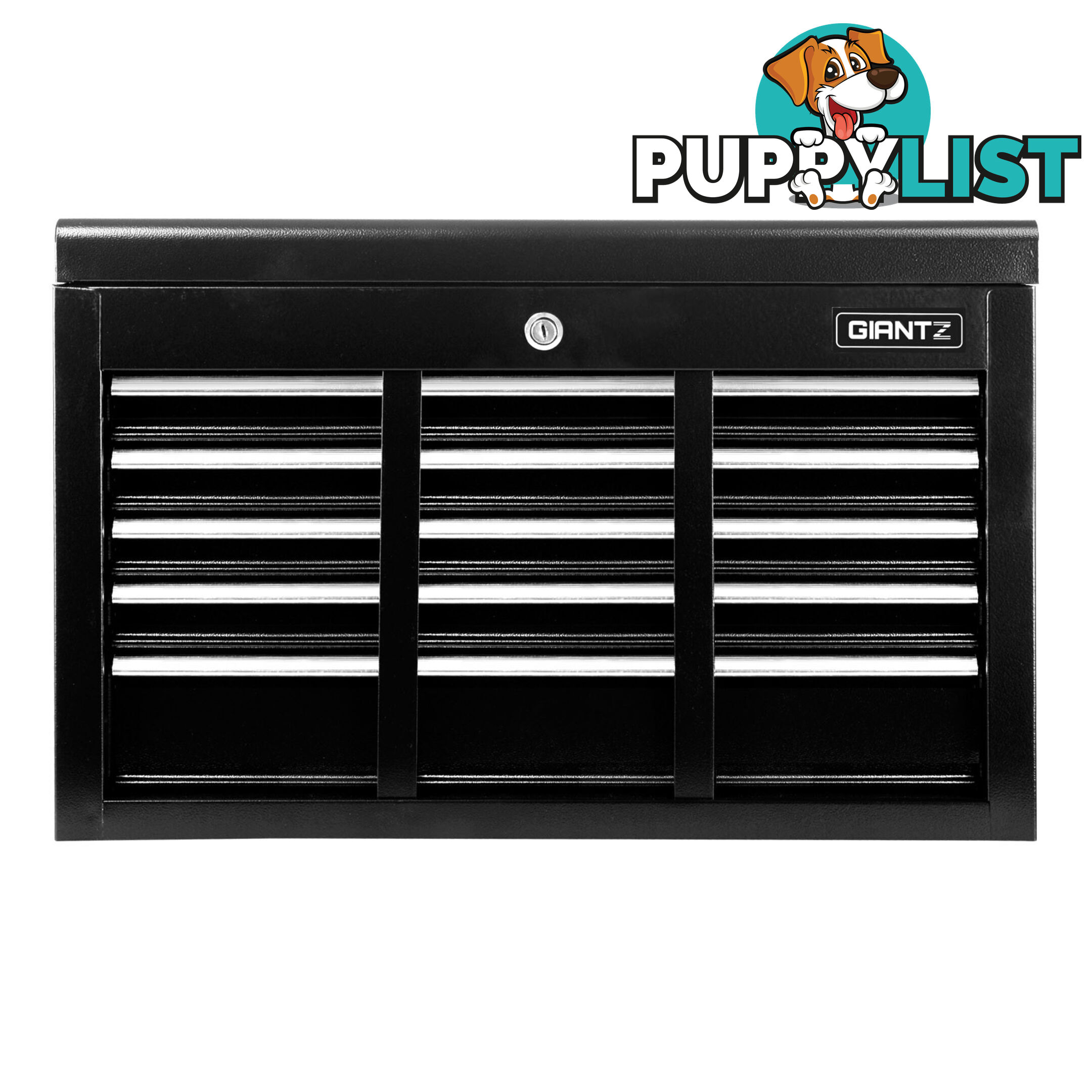 9 Drawers Tool Box Chest Black