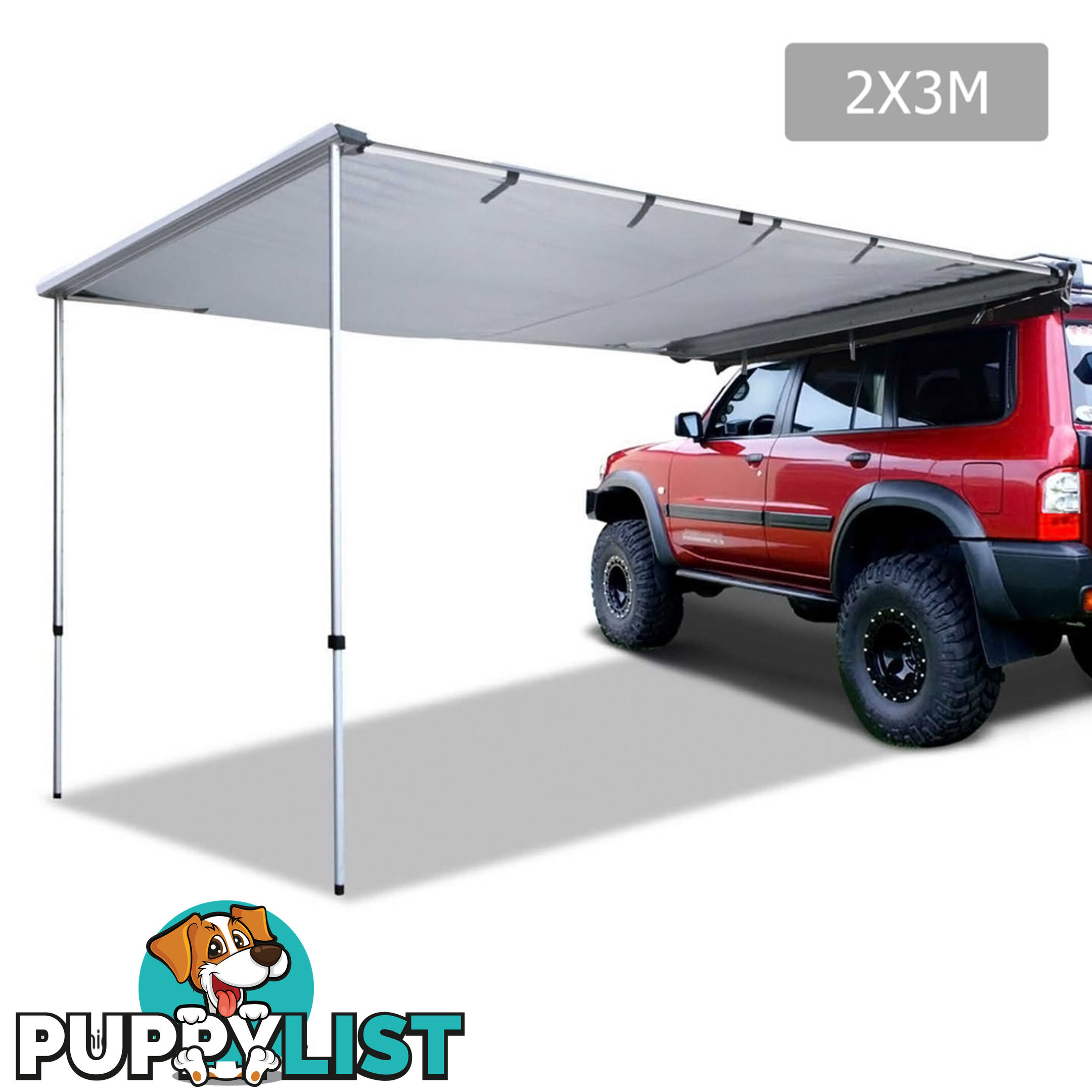 2X3M Car Awning  - Grey