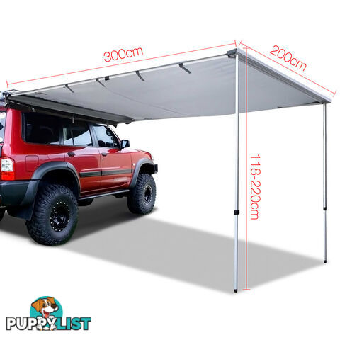 2X3M Car Awning  - Grey