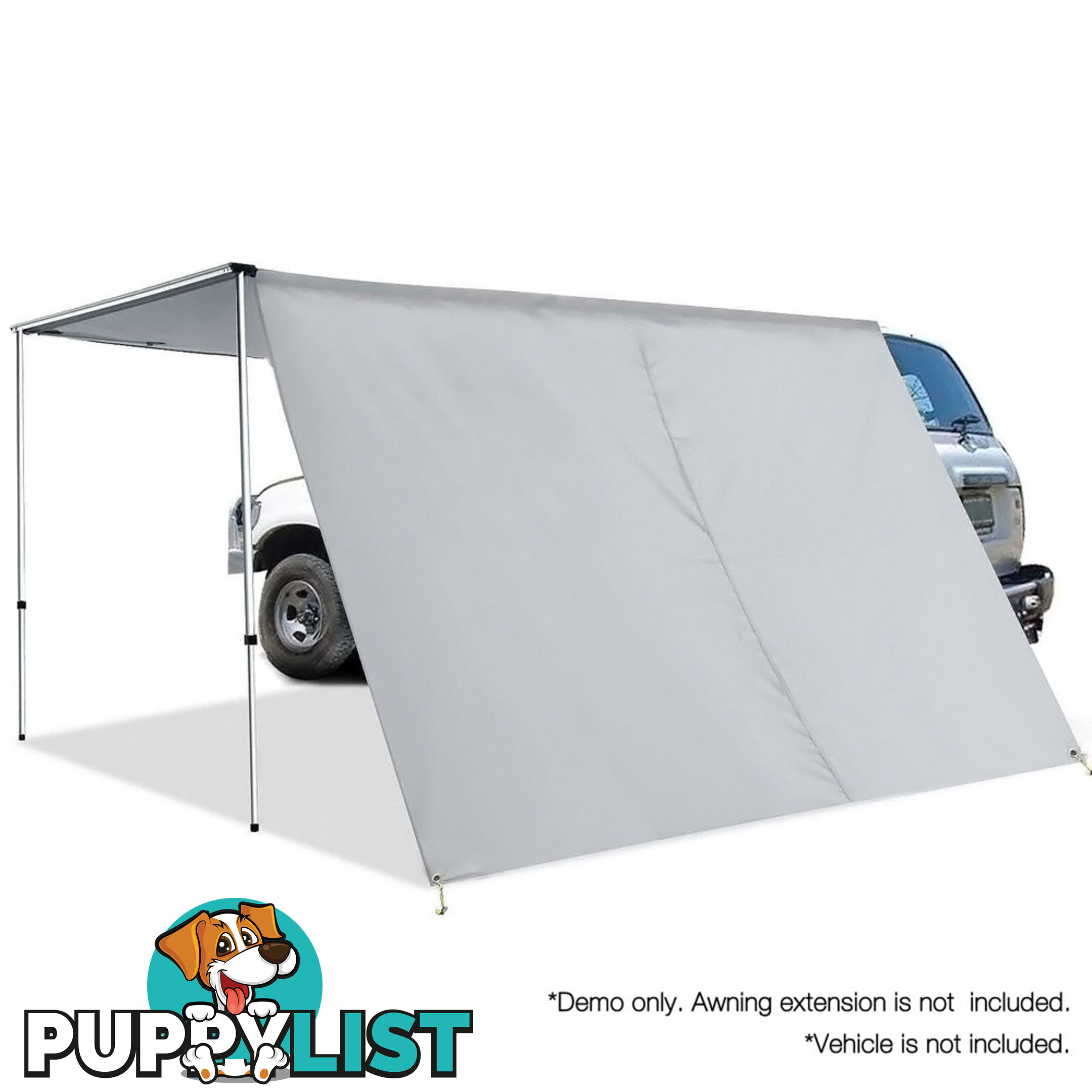 2X3M Car Awning  - Grey