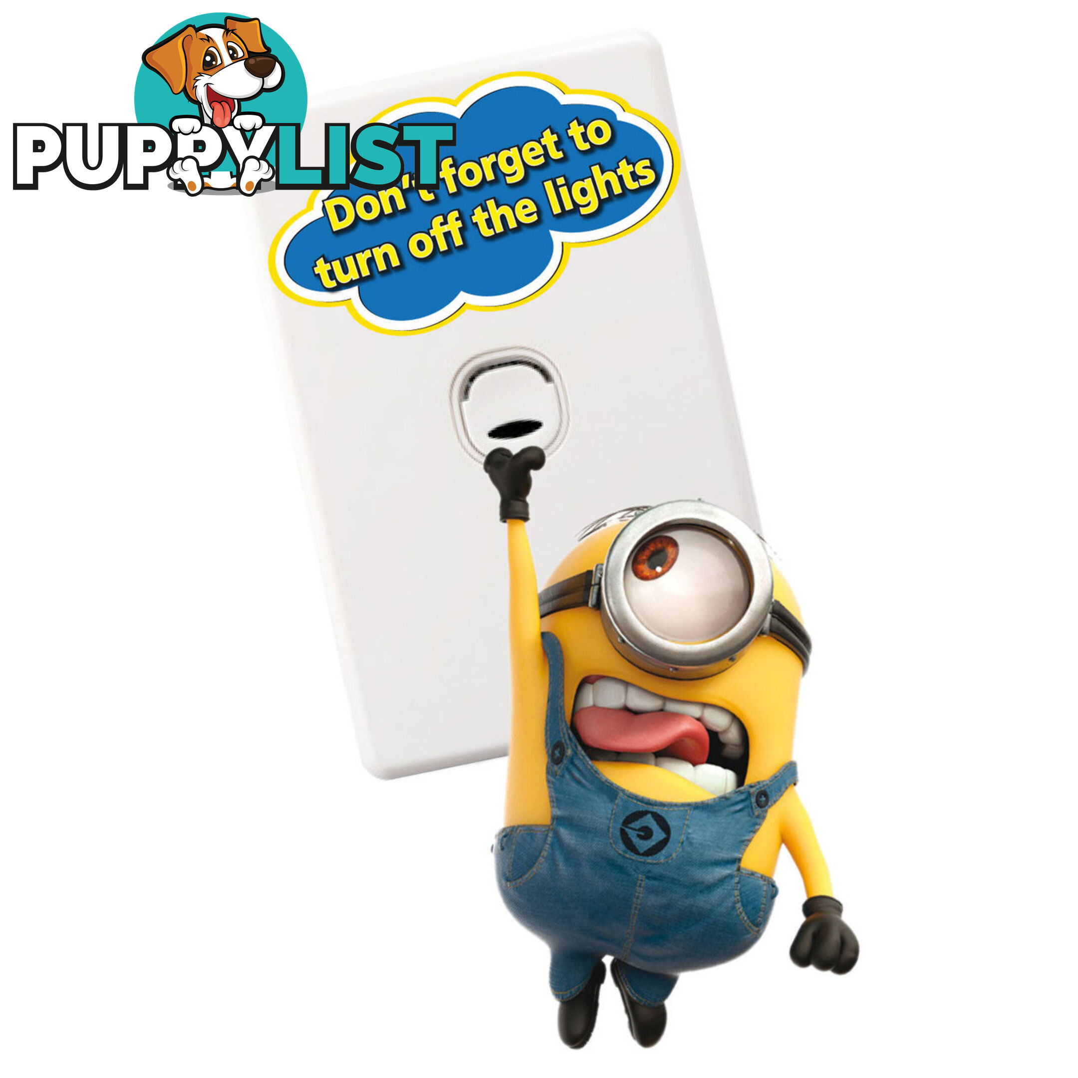 Minions Light Switch Wall Stickers - Totally Movable