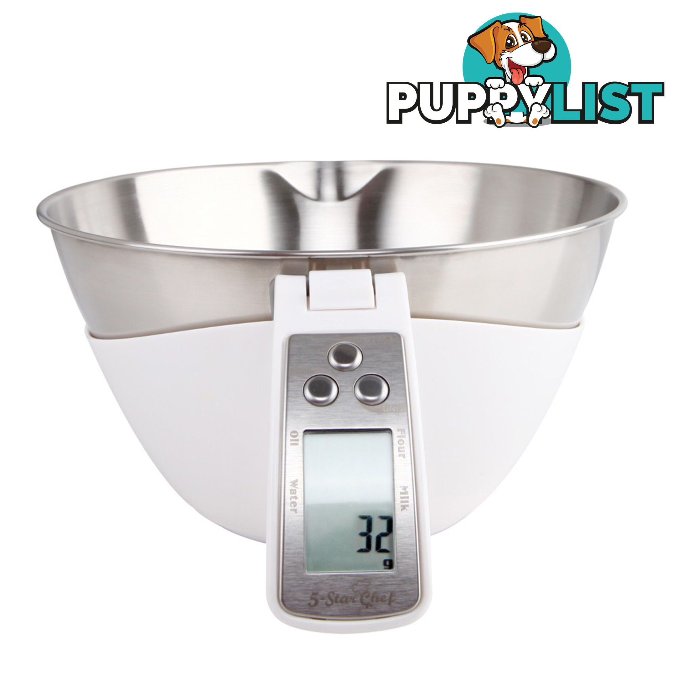 LCD Display Electronic Kitchen Scale Food Measuring Bowl