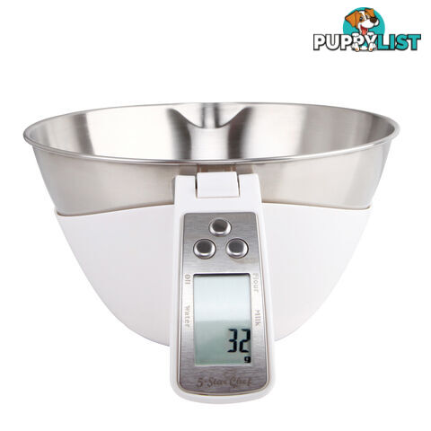 LCD Display Electronic Kitchen Scale Food Measuring Bowl