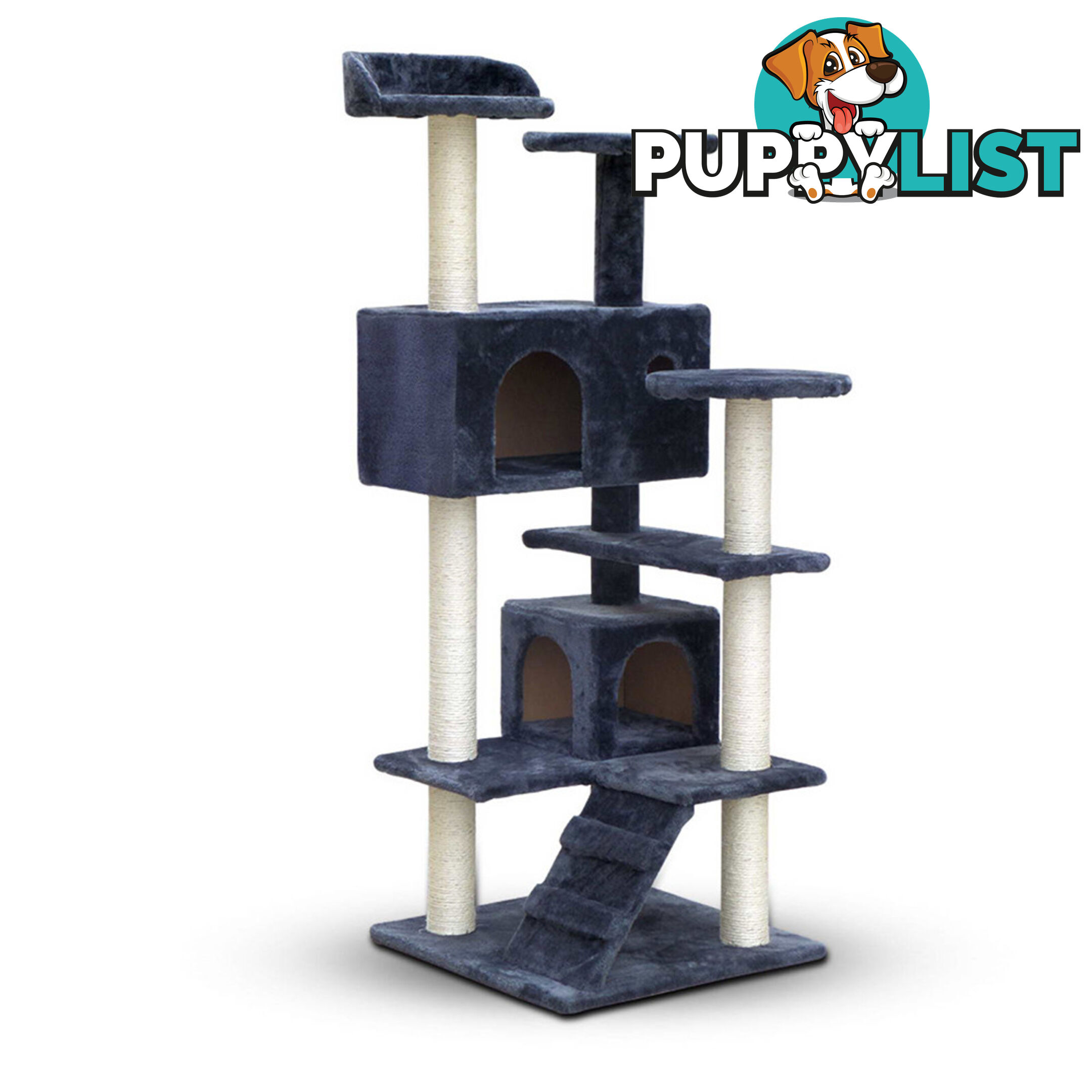 Cat Scratching Post  Tree House Condo 134cm Grey