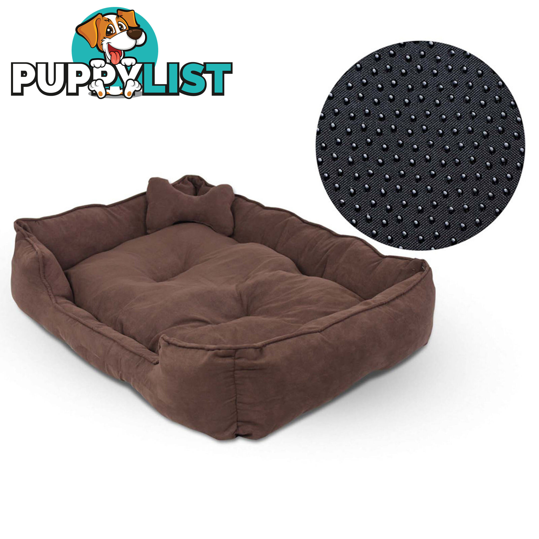 Faux Suede Washable Dog Bed - Extra Large