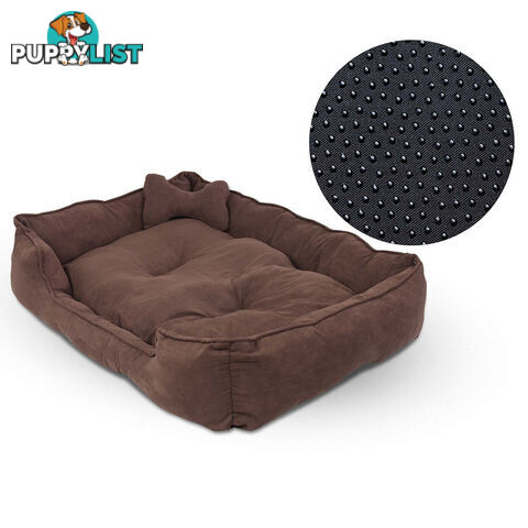 Faux Suede Washable Dog Bed - Extra Large