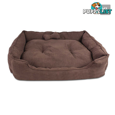 Faux Suede Washable Dog Bed - Extra Large