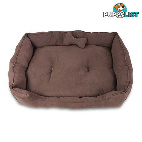 Faux Suede Washable Dog Bed - Extra Large