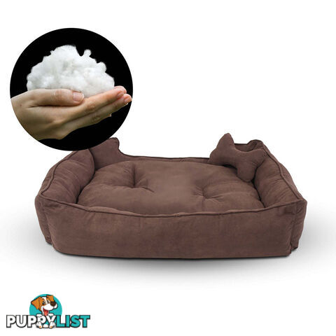 Faux Suede Washable Dog Bed - Extra Large